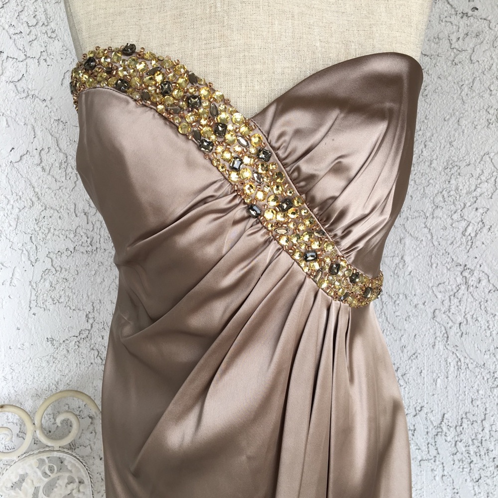 Champagne Sequin Prom/ Bridesmaid Dress